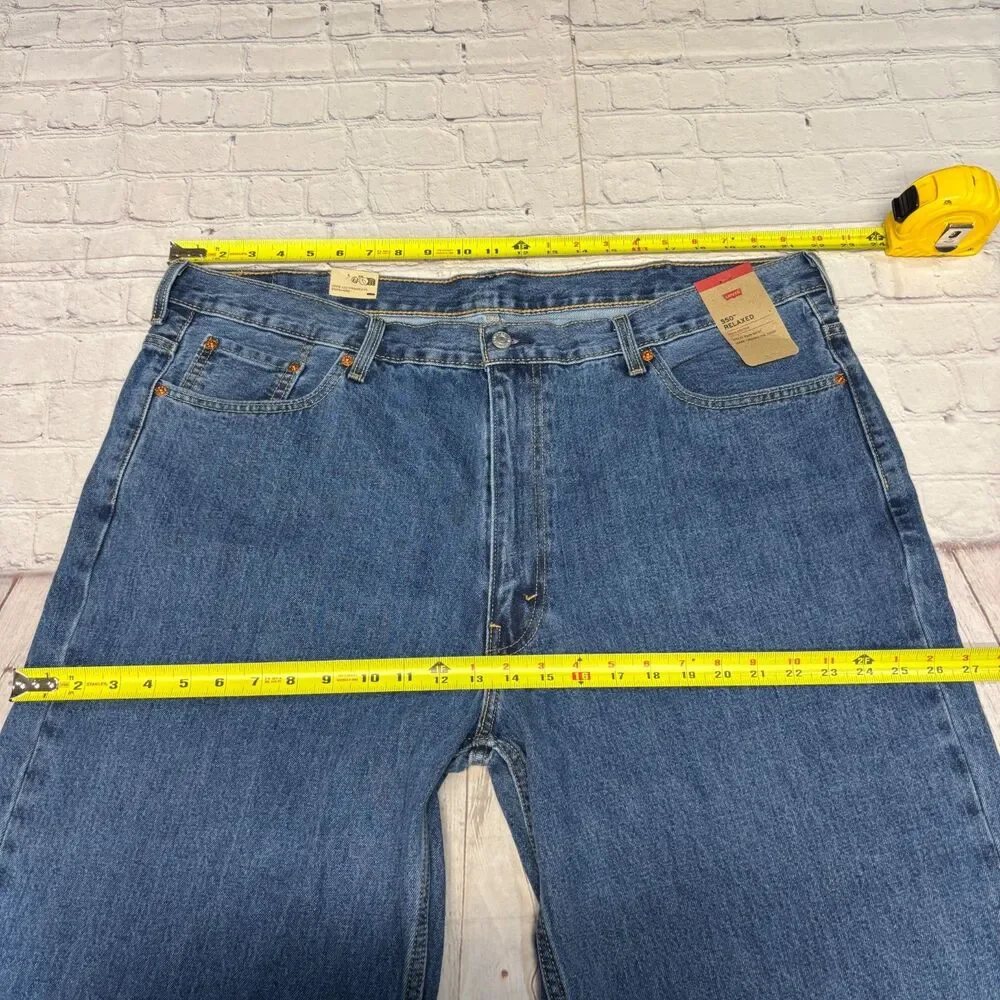 NWT Levi's 550 Relaxed Jeans Men Size 46x32 Blue Denim C106 -6